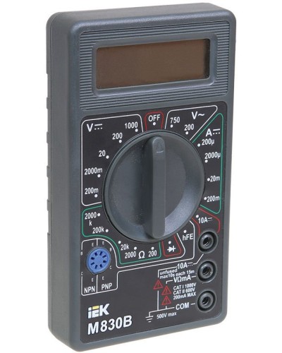 Мультиметр цифровой Universal M830B (TMD-2B-830). Мультиметр цифровой. IEK в Черкесске