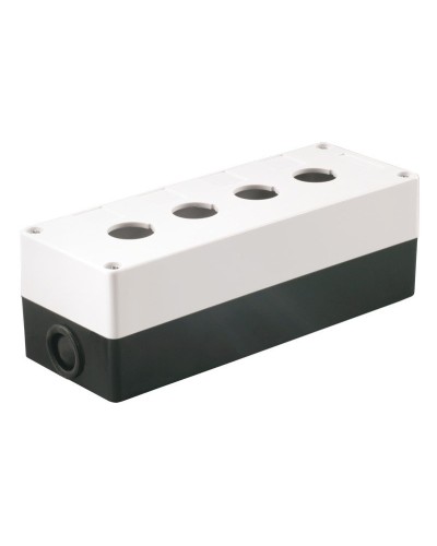 Корпус КП104 для кнопок 4 места белый (BKP10-4-K01). Корпус для кнопочных постов. IEK в Черкесске