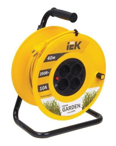 УК40 4 места, 40м (WKP23-10-04-40). Удлинитель на катушке Garden. IEK в Черкесске