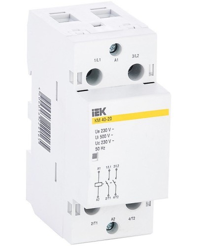 Контактор модульный КМ40-20 AC (MKK11-40-20). Контактор модульный. IEK в Черкесске