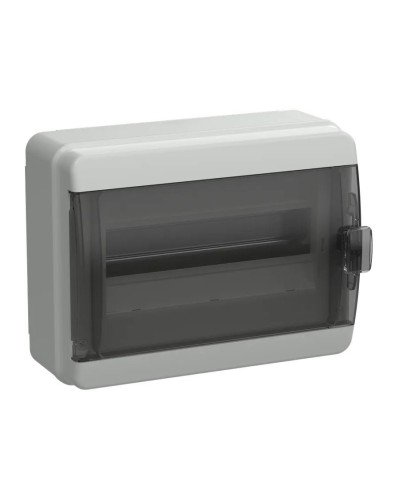 Корпус пластиковый КМПн-12 IP65 TEKFOR (TF5-KP72-N-12-65-K03-K02). Корпус модульный пластиковый черная прозрачная дверь. IEK в Черкесске