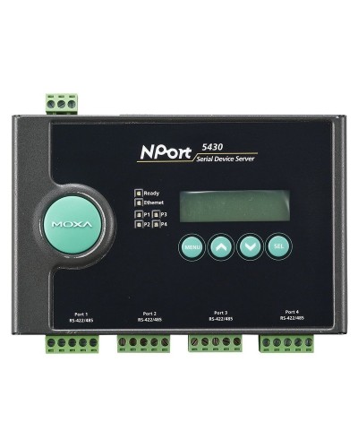 NPort 5430. 4-портовый асинхронный сервер. MOXA в Черкесске
