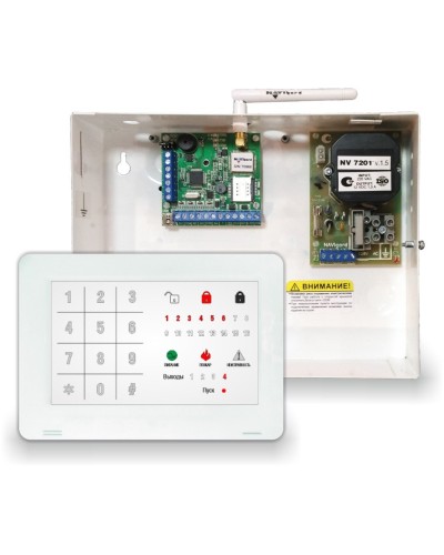 NV 1010c/8524. Устройство оконечное объектовое приемно-контрольное c GSM коммуникатором. NAVIgard в Черкесске