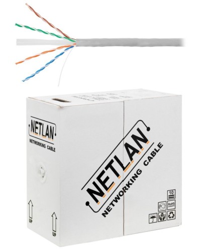 U/UTP 4pair, Cat6, Solid, In, PVC (EC-UU004-6-PVC-GY). Кабель «витая пара» (LAN) для структурированных систем связи. NETLAN в Черкесске