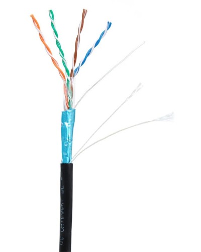 F/UTP 4pair, Cat5e, Out, PE (EC-UF004-5E-PE-BK-1). Кабель «витая пара» (LAN) для структурированных систем связи. NETLAN в Черкесске
