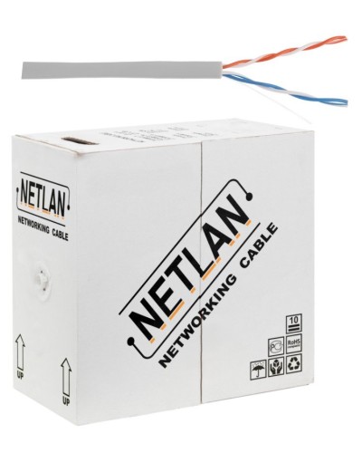 U/UTP 2pair, Cat5, In, PVC, CCA (CCA-UU002-5-PVC-GY) . Кабель «витая пара» (LAN) для структурированных систем связи. NETLAN в Черкесске