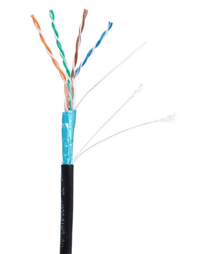 F/UTP 4pair, Cat5е, Out, PE (EC-UF004-5E-PE-BK). Кабель «витая пара» (LAN) для структурированных систем связи. NETLAN в Черкесске