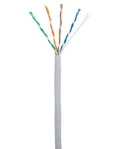 U/UTP 4pair, Cat5e, In, PVC (EC-UU004-5E-PVC-GY-1). Кабель «витая пара» (LAN) для структурированных систем связи. NETLAN в Черкесске
