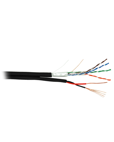 F/UTP 4pair, Cat5e, Out, PVC+PWR (EC-UF004-5E-PC150-PE-BK). Кабель «витая пара» (LAN) для структурированных систем связи. NETLAN в Черкесске