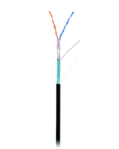 F/UTP 2pair, Cat5, Out, PE (EC-UF002-5-PE-BK). Кабель «витая пара» (LAN) для структурированных систем связи. NETLAN в Черкесске