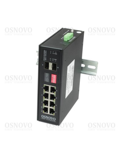SW-80802/I(Port 90W, 300W). Коммутатор с PoE. OSNOVO в Черкесске