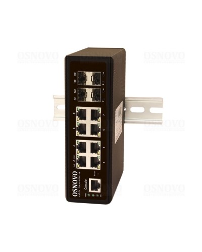 SW-70804/IL. Промышленный коммутатор Gigabit Ethernet на 12 портов. OSNOVO в Черкесске