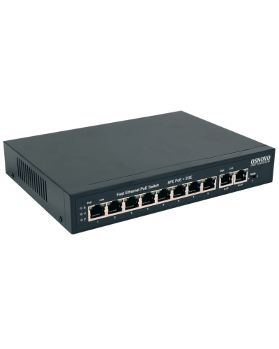 SW-20820(120W). Коммутатор 10-портовый  Gigabit Ethernet с PoE. OSNOVO в Черкесске
