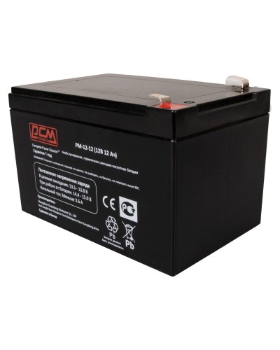 PM-12-12. Аккумулятор герметичный свинцово-кислотный. POWERCOM в Черкесске