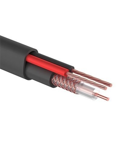 КВК-П-2 +2x0,50 мм² (Cu/Cu) черный PROconnect (01-4214). Кабель комбинированный для систем видеонаблюдения. PROCONNECT в Черкесске