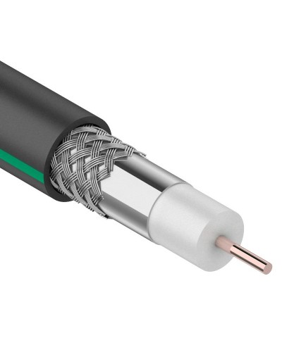 SAT 703 B, Cu/Al/Al, 75%, 75 Ом, 100 м, черный OUTDOOR. PROconnect. (01-2436-1). Кабель коаксиальный радиочастотный. PROCONNECT в Черкесске