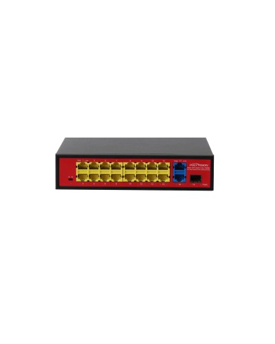PND-16P-2G1F Lite (180W). Коммутатор неуправляемый 18-портовый с PoE. Polyvision в Черкесске