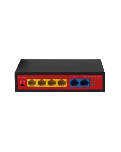 PND-04P-2M Lite (48W). Коммутатор неуправляемый 6-портовый с функцией PoE. Polyvision в Черкесске