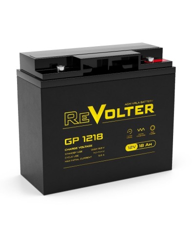Revolter GP 1218. Аккумулятор автомобильный герметичный свинцово-кислотный. Revolter в Черкесске