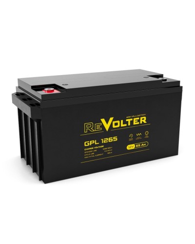 Revolter GPL 1265. Аккумулятор автомобильный герметичный свинцово-кислотный. Revolter в Черкесске