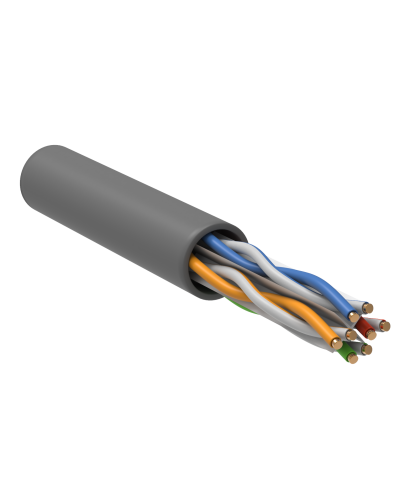 U/UTP, CAT 6, ZH нг(А)-HF, 4PR, 23AWG, INDOOR, SOLID, серый, 305 м, REXANT (01-0067). Кабель «витая пара» (LAN) для структурированных систем связи. Rexant в Черкесске