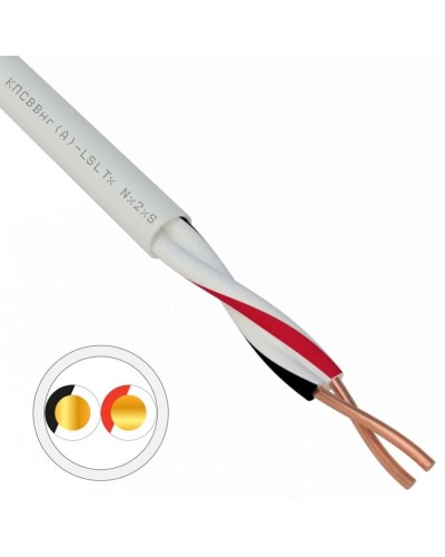 КПСВВнг(А)-LSLTx 1х2х1,0 REXANT (01-4872). Кабель для систем передачи данных пониженной пожароопасности c низким дымо- и газовыделением, с низкой токсичностью продуктов горения. Rexant в Черкесске