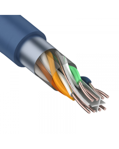 F/UTP, CAT 6, PVC, 4PR, 23AWG, INDOOR, SOLID, синий, 305 м, REXANT (01-0147). Кабель «витая пара» (LAN) для структурированных систем связи. Rexant в Черкесске