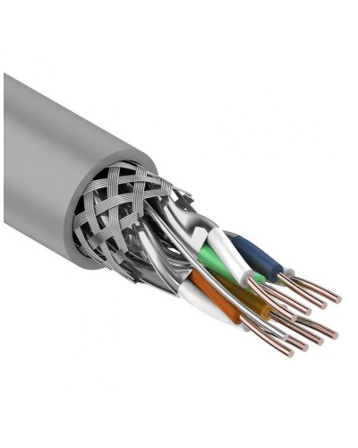 S/FTP, CAT 7, PVC, 4PR, 23AWG, INDOOR, SOLID, серый, 305 м, REXANT (01-0542). Кабель «витая пара» (LAN) для структурированных систем связи. Rexant в Черкесске