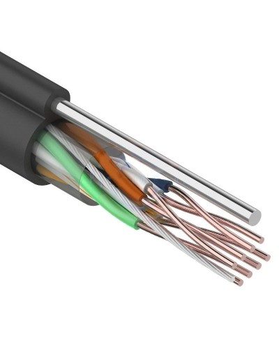 U/UTP 4PR 24AWG CAT5e 305м OUTDOOR+ТРОС*1 REXANT (01-0046). Кабель «витая пара» (LAN) для структурированных систем связи. Rexant в Черкесске