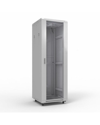 Шкаф телекоммуникационный 19 напольный 42U 600х800 мм, передняя дверь стекло, задняя дверь металл, RAL 7035 (состоит из 3 частей) (04-2306). Шкаф телекоммуникационный 19 напольный 42U. Rexant в Черкесске