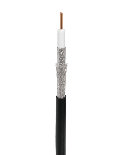 RG-11U, 75 Ом, CCS/Al/Al, 83%, 305 м, черный OUTDOOR (01-3011). Кабель коаксиальный радиочастотный. Rexant в Черкесске