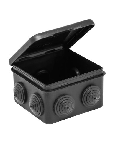 Коробка TYCO ОП 80х80х50мм откидная крышка УХЛ1 IP54 черный (67040МЧ). Коробка распределительная. RuVinil в Черкесске