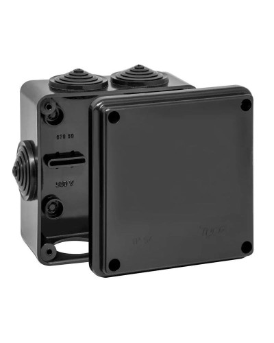 Коробка TYCO ОП 100х100х50мм УХЛ1 IP54 черный (67050Ч). Коробка распределительная. RuVinil в Черкесске