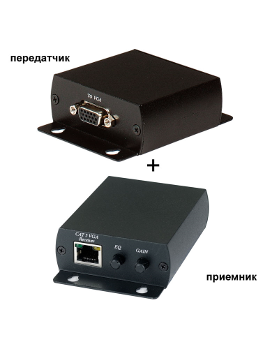 TTA111VGA. Комплект активный приемник + активный передатчик VGA-видеосигнала. SC&T в Черкесске