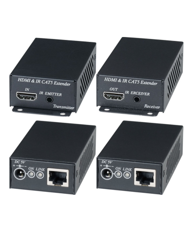 HE02EI. Комплект для передачи HDMI-сигнала с ИК-повторителем. SC&T в Черкесске
