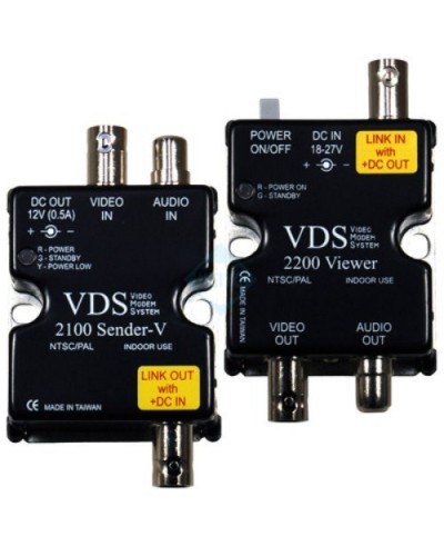 VDS 2100/2200. Удлинитель видео-, аудиосигнала, напряжения питания по коаксиальному кабелю. SC&T в Черкесске