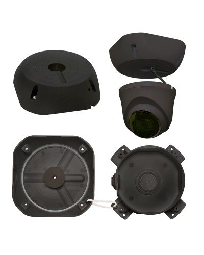 МК-4 PRO (цвет черный). Монтажная коробка для крепления уличных видеокамер. SLT в Черкесске