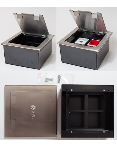 Люк на 4 поста (45х45), из нержавеющей стали, с коробкой, IP40 (300014). Люк. SPL в Черкесске