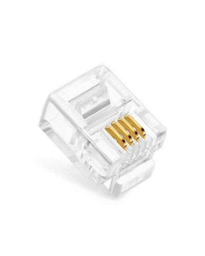 Коннекторы 6P4C (RJ-11) (100шт) (10-0227). Телефонный разъем 6P4C (RJ-11). SUPRLAN в Черкесске