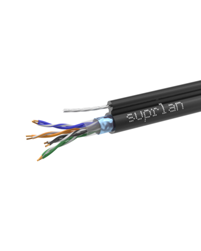 FTP Cat.5e 4x2xAWG24 Cu PE Outdoor T-FG8 (трос) Standard (01-1026-1). Кабель «витая пара» (LAN) для структурированных систем связи. SUPRLAN в Черкесске