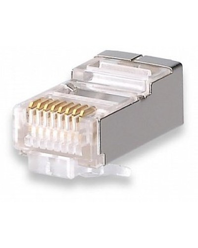 Коннекторы 8P8C FTP Cat.5e 3U (RJ-45) (100шт) (10-0201). Разъем RJ-45. SUPRLAN в Черкесске