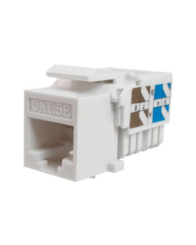 Модуль-вставка Keystone Кат5е, инстр.зад, белый UTP (10-0313): Вставка Keystone Jack RJ-45 в Черкесске
