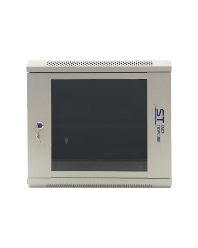ST-NC9U600 (серый) С ПОЛКОЙ. Шкаф телекоммуникационный 19 настенный 9U. Space Technology в Черкесске