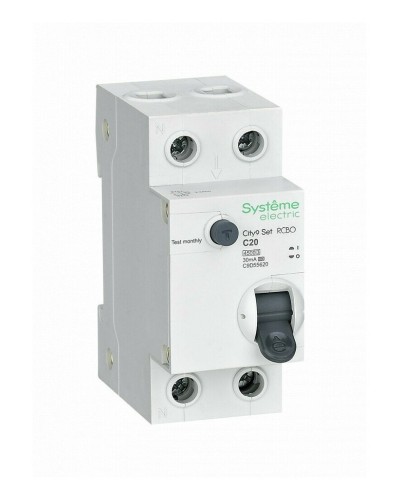 City9 Set 1P+N С 20А 4.5kA 30мА A 230В (C9D55620). Автоматический выключатель дифференциального тока. Systeme Electric в Черкесске