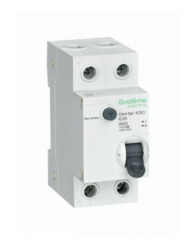 City9 Set 1P+N С 25А 4.5kA 10мА A 230В (C9D51625). Автоматический выключатель дифференциального тока. Systeme Electric в Черкесске