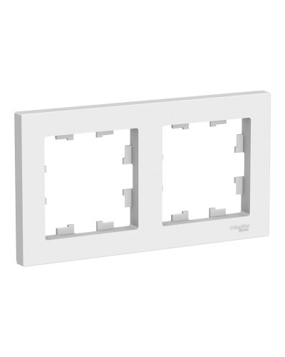AtlasDesign рамка 2-местная универсальная, белый (ATN000102). Рамка. Systeme Electric в Черкесске