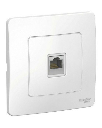BLANCA розетка RJ45 1-местная, кат. 5Е, скрытой установки, белый (BLNIS045001). Розетка компьютерная. Systeme Electric в Черкесске