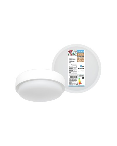 ДПП 3901 8Вт 6500К IP65 белый круг (SQ0366-0148). Светодиодный светильник LED. TDM ЕLECTRIC в Черкесске