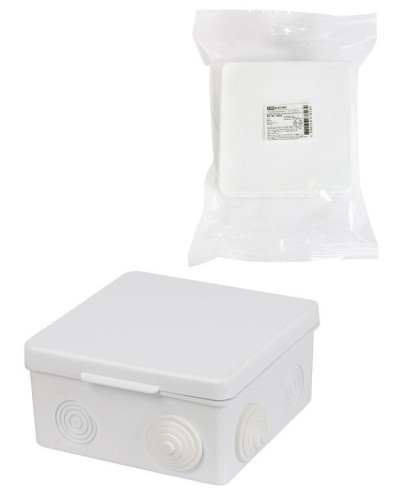 Коробка ОП 100х100х55мм, крышка, IP54, 8вх. (SQ1401-0513). Распаячная коробка. TDM ЕLECTRIC в Черкесске