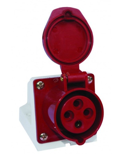 Розетка 114 стационарная 3Р+РЕ 16А 380В IP44 (SQ0602-0002). Розетка. TDM ЕLECTRIC в Черкесске